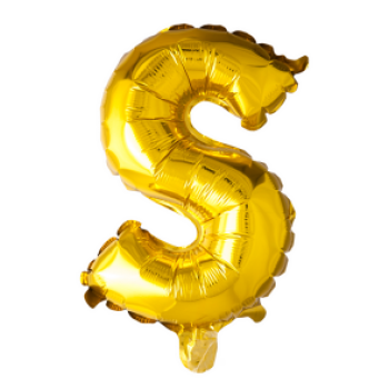 XXL Folienballon Gold Buchstabe S